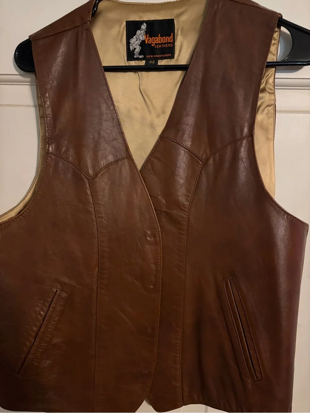 Vagabond Leather Brown Leather Vest